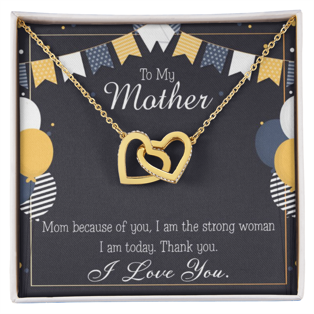 To Mom Because of You Mom Inseparable Necklace-Express Your Love Gifts