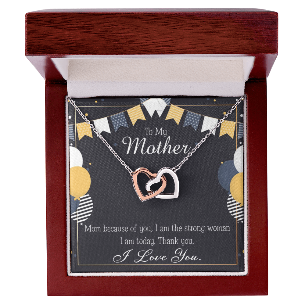 To Mom Because of You Mom Inseparable Necklace-Express Your Love Gifts