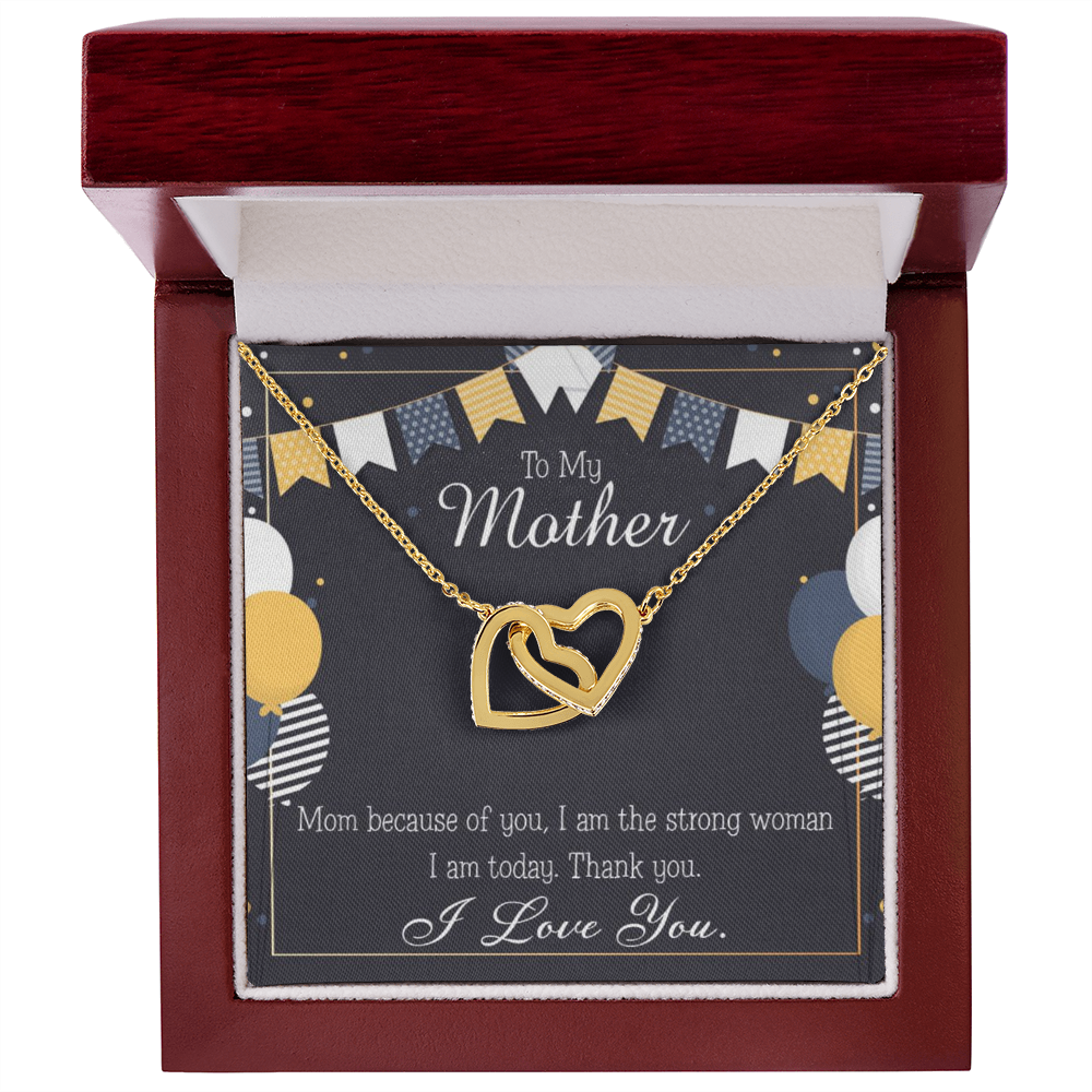 To Mom Because of You Mom Inseparable Necklace-Express Your Love Gifts