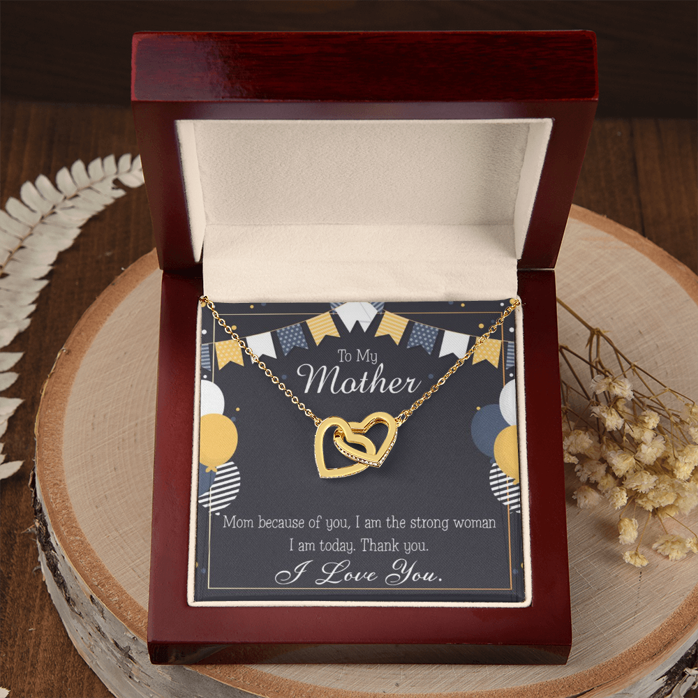 To Mom Because of You Mom Inseparable Necklace-Express Your Love Gifts