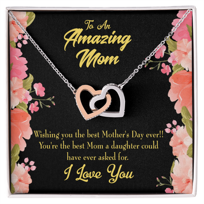 To Mom Best Mom Daughter Could Have Inseparable Necklace-Express Your Love Gifts