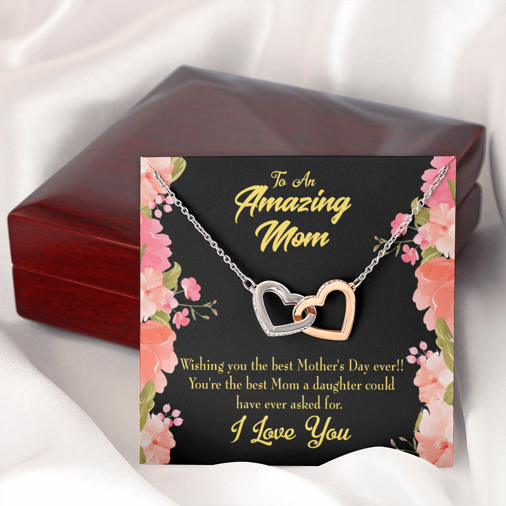 To Mom Best Mom Daughter Could Have Inseparable Necklace-Express Your Love Gifts