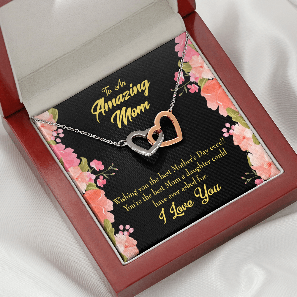 To Mom Best Mom Daughter Could Have Inseparable Necklace-Express Your Love Gifts