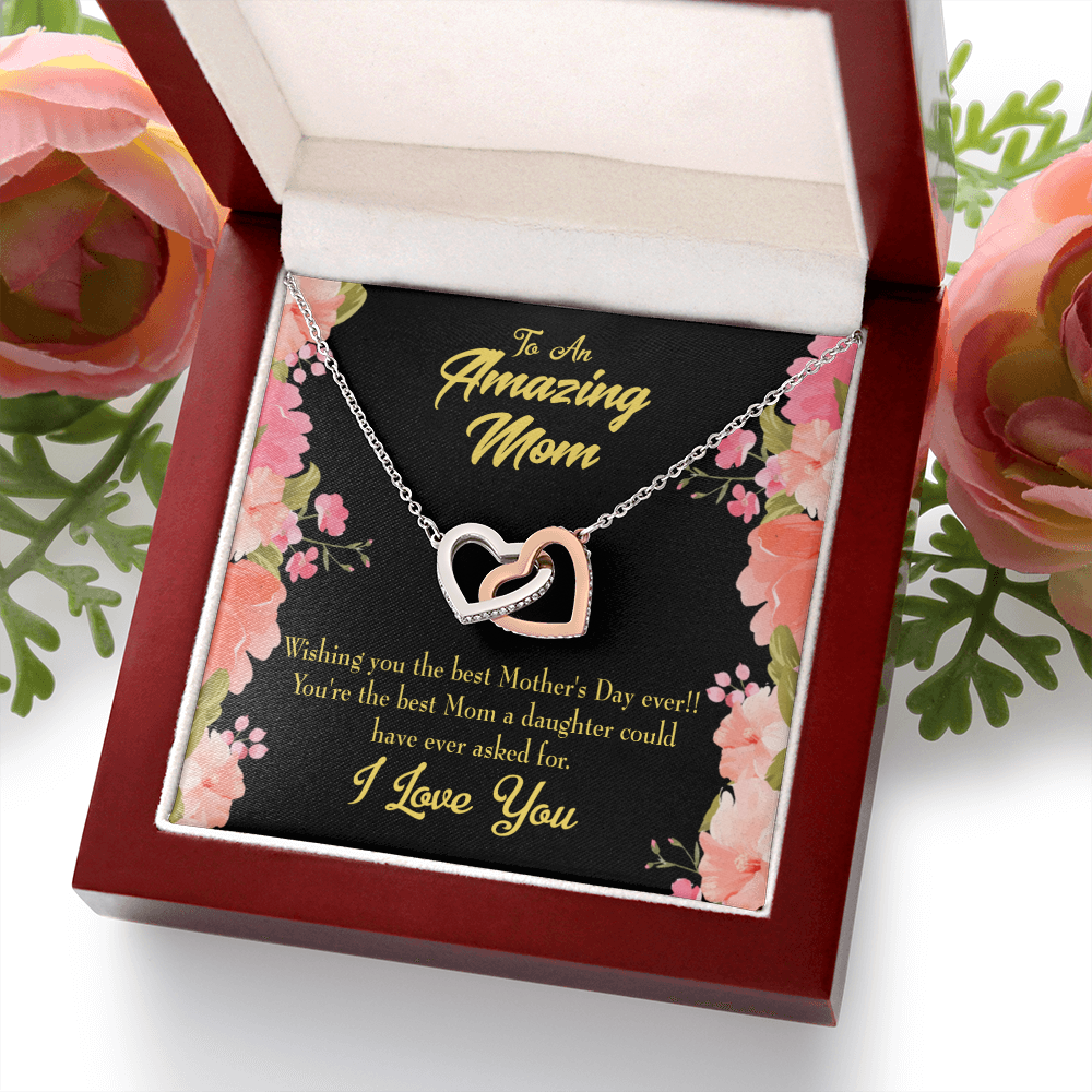 To Mom Best Mom Daughter Could Have Inseparable Necklace-Express Your Love Gifts