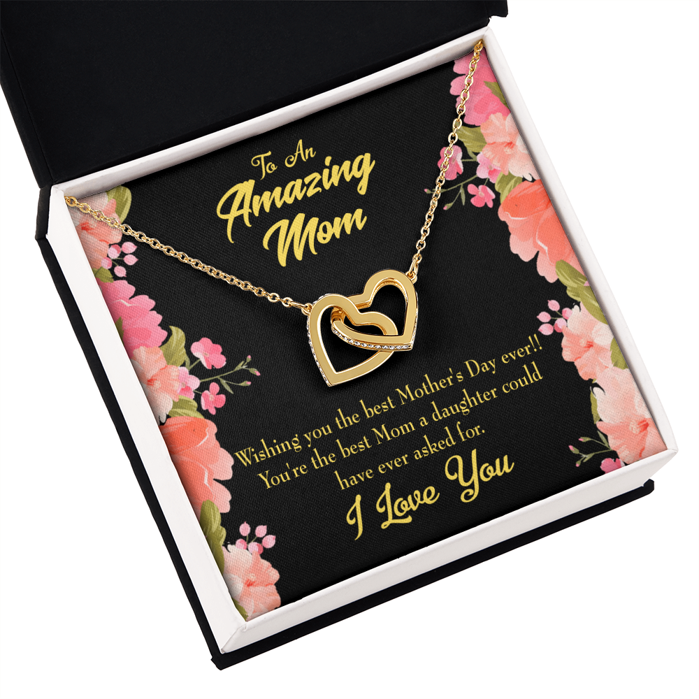 To Mom Best Mom Daughter Could Have Inseparable Necklace-Express Your Love Gifts