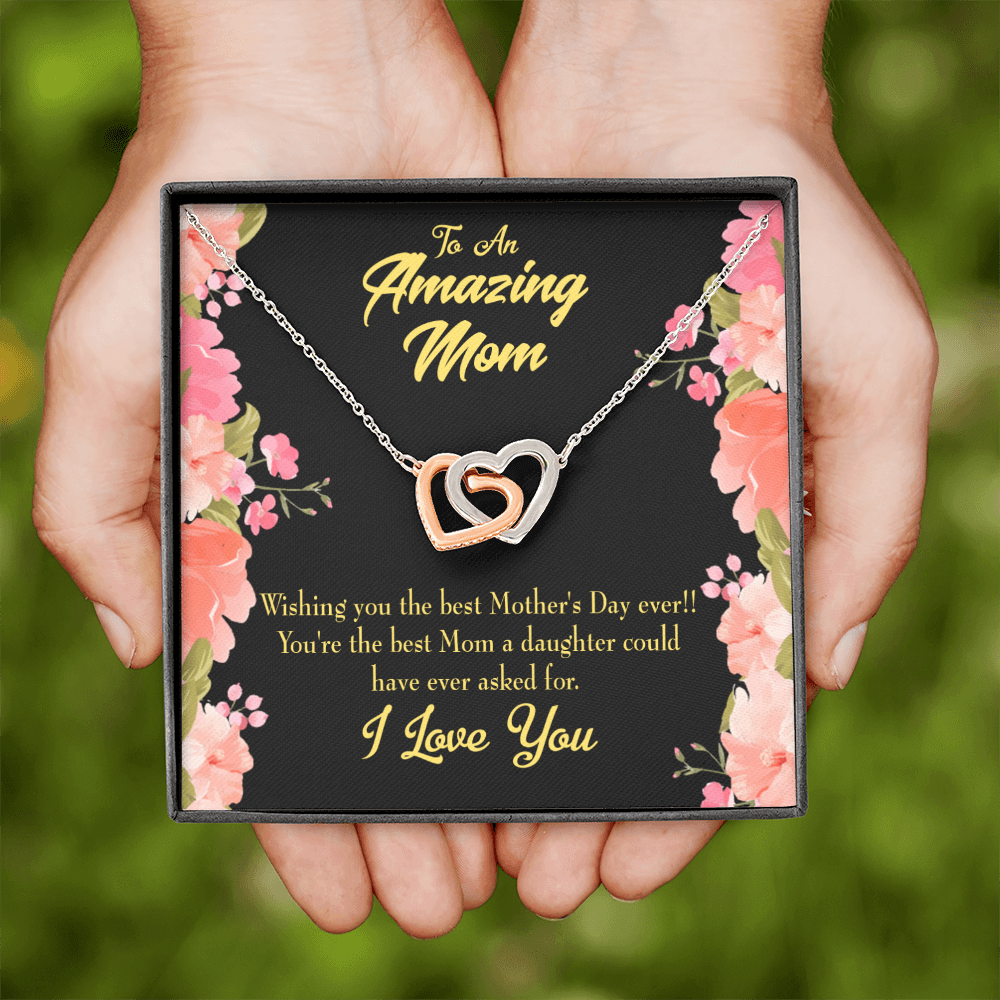 To Mom Best Mom Daughter Could Have Inseparable Necklace-Express Your Love Gifts