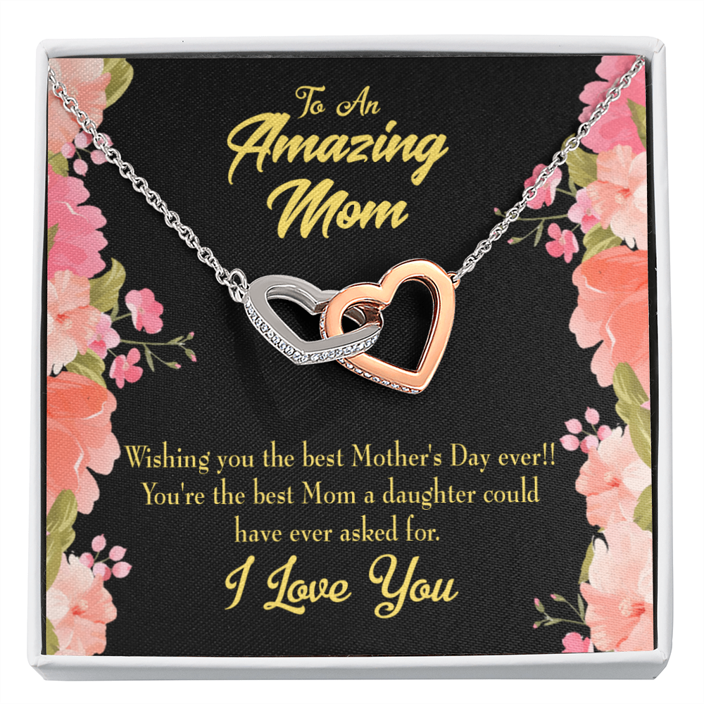 To Mom Best Mom Daughter Could Have Inseparable Necklace-Express Your Love Gifts