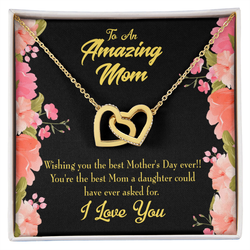 To Mom Best Mom Daughter Could Have Inseparable Necklace-Express Your Love Gifts