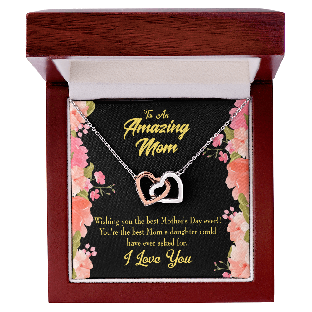 To Mom Best Mom Daughter Could Have Inseparable Necklace-Express Your Love Gifts