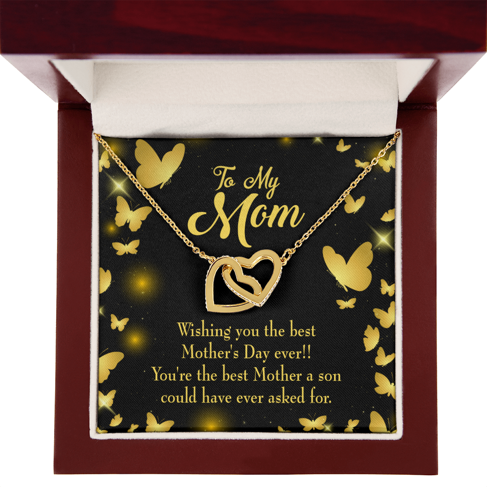 To Mom Best Mother a Son Inseparable Necklace-Express Your Love Gifts