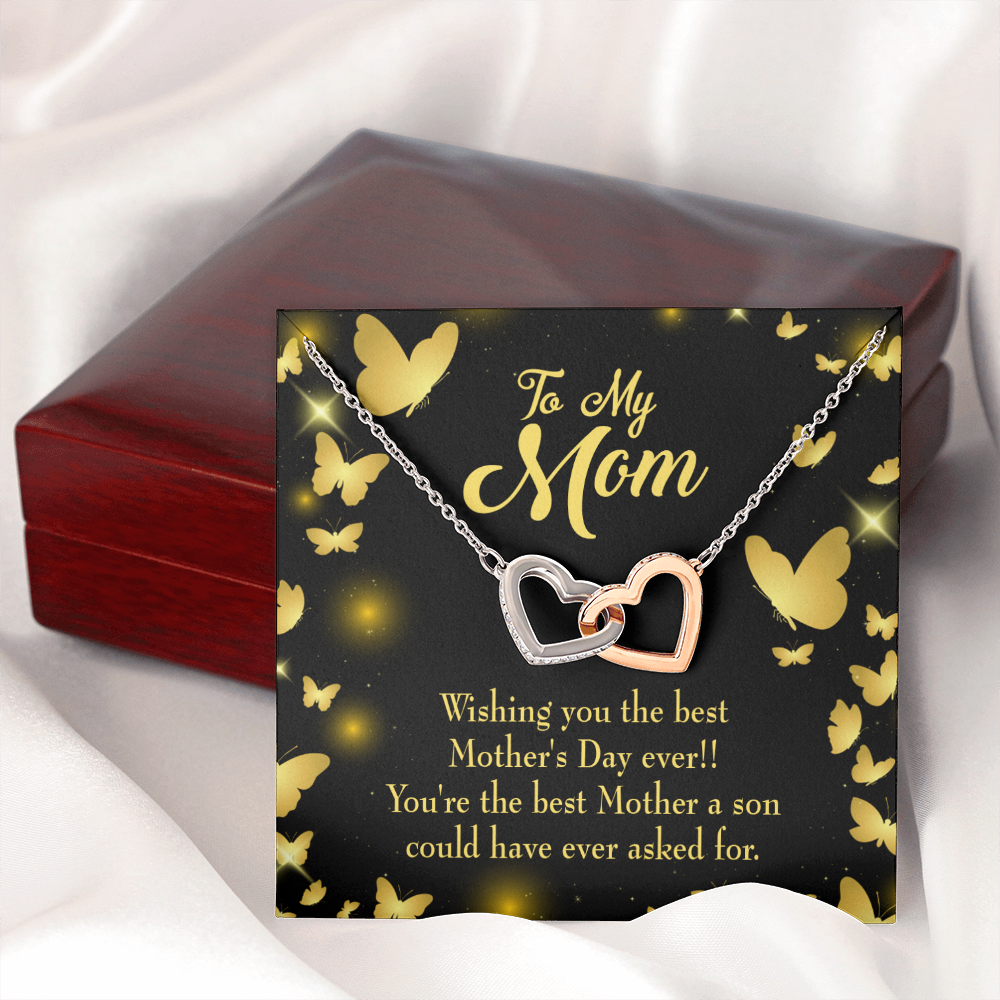 To Mom Best Mother a Son Inseparable Necklace-Express Your Love Gifts