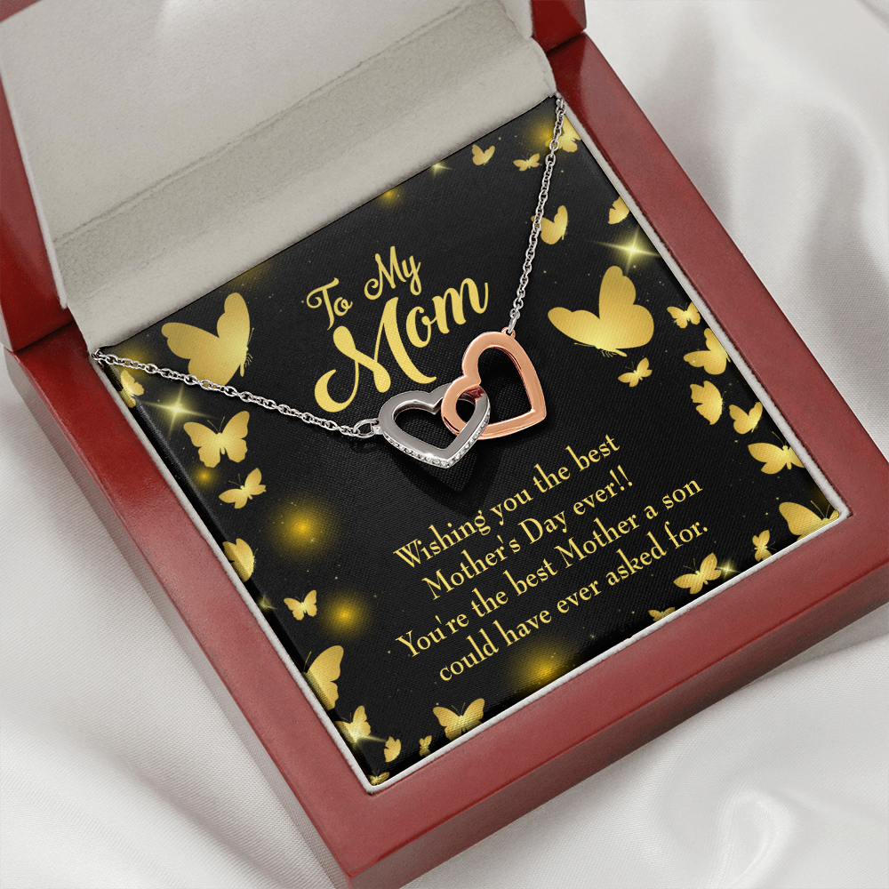 To Mom Best Mother a Son Inseparable Necklace-Express Your Love Gifts