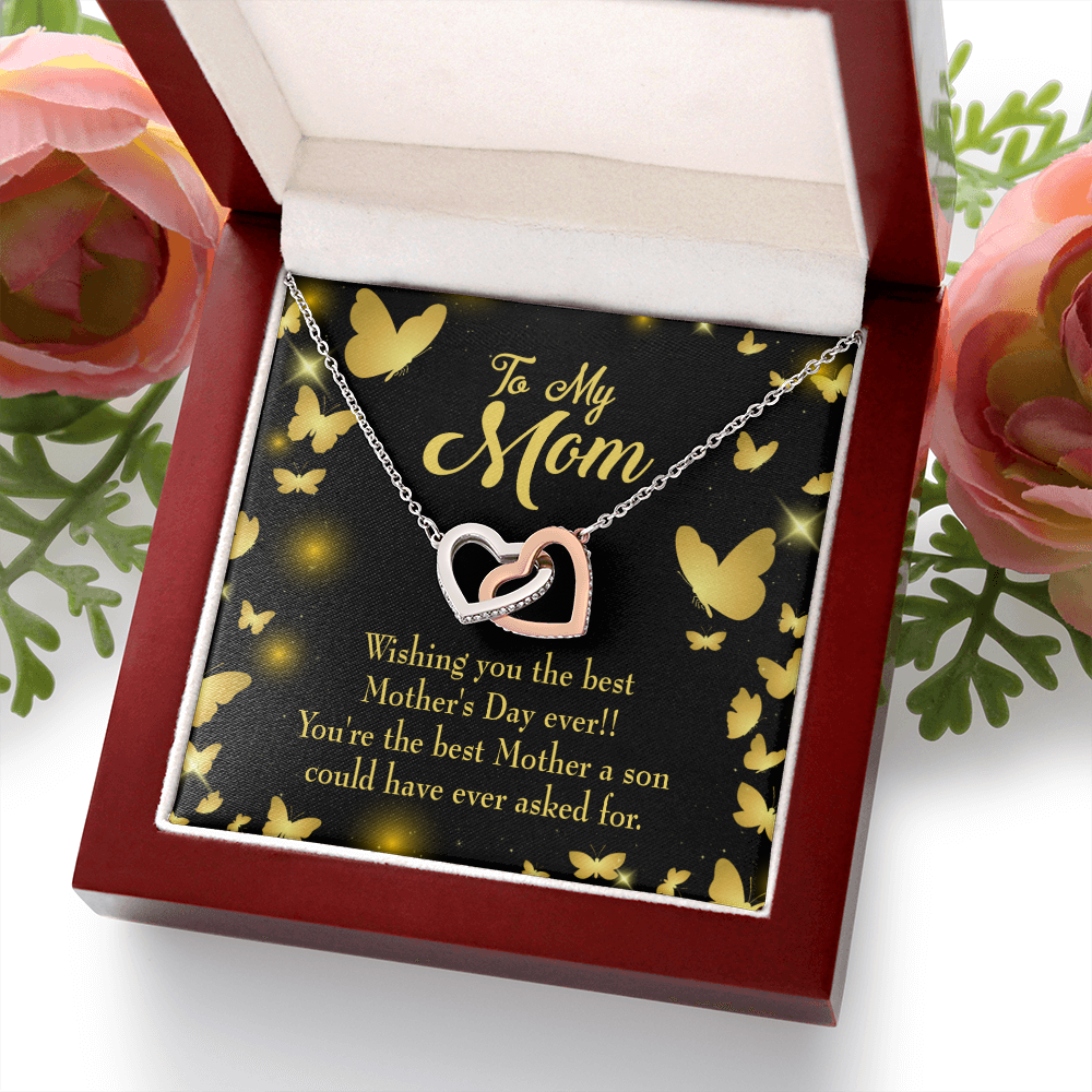 To Mom Best Mother a Son Inseparable Necklace-Express Your Love Gifts