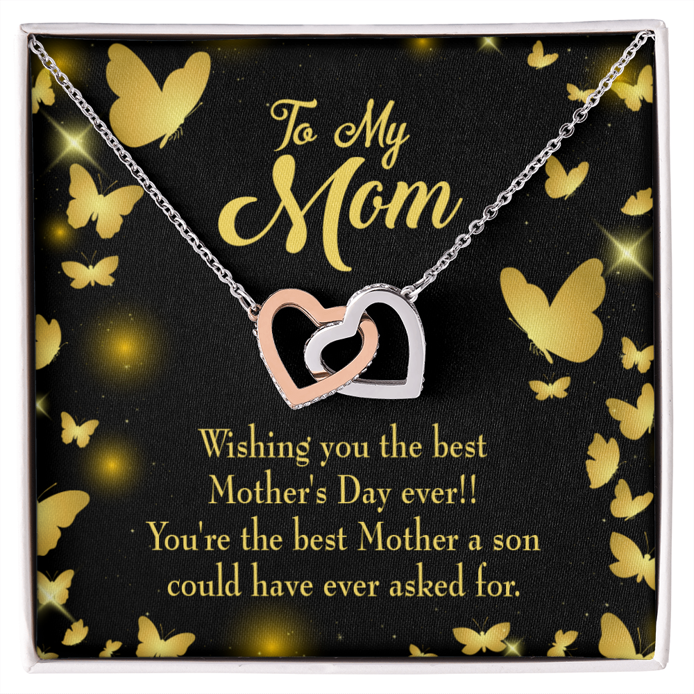 To Mom Best Mother a Son Inseparable Necklace-Express Your Love Gifts