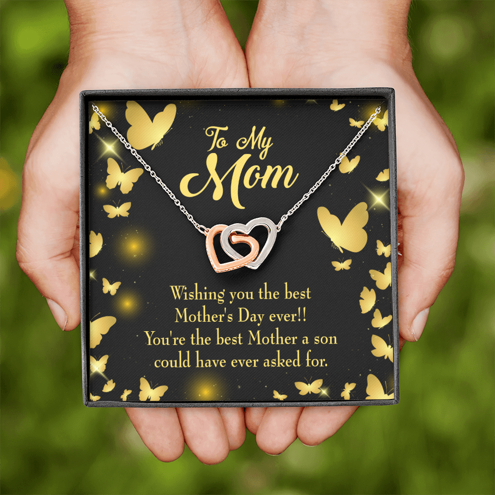 To Mom Best Mother a Son Inseparable Necklace-Express Your Love Gifts