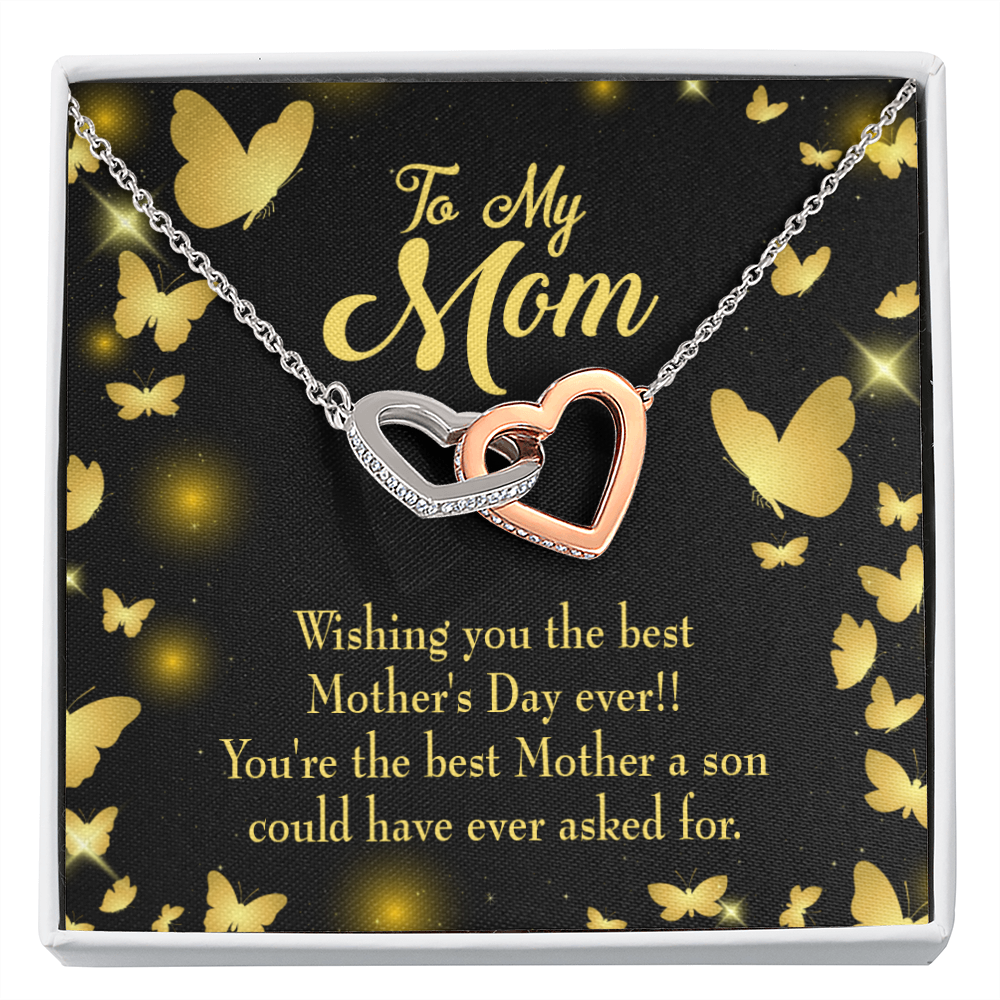 To Mom Best Mother a Son Inseparable Necklace-Express Your Love Gifts