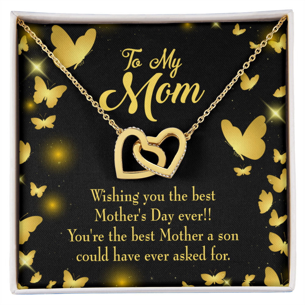 To Mom Best Mother a Son Inseparable Necklace-Express Your Love Gifts