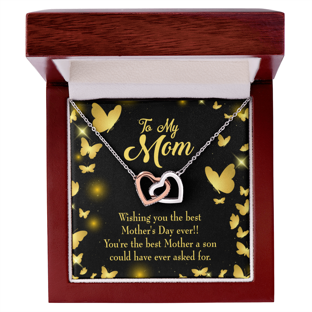 To Mom Best Mother a Son Inseparable Necklace-Express Your Love Gifts