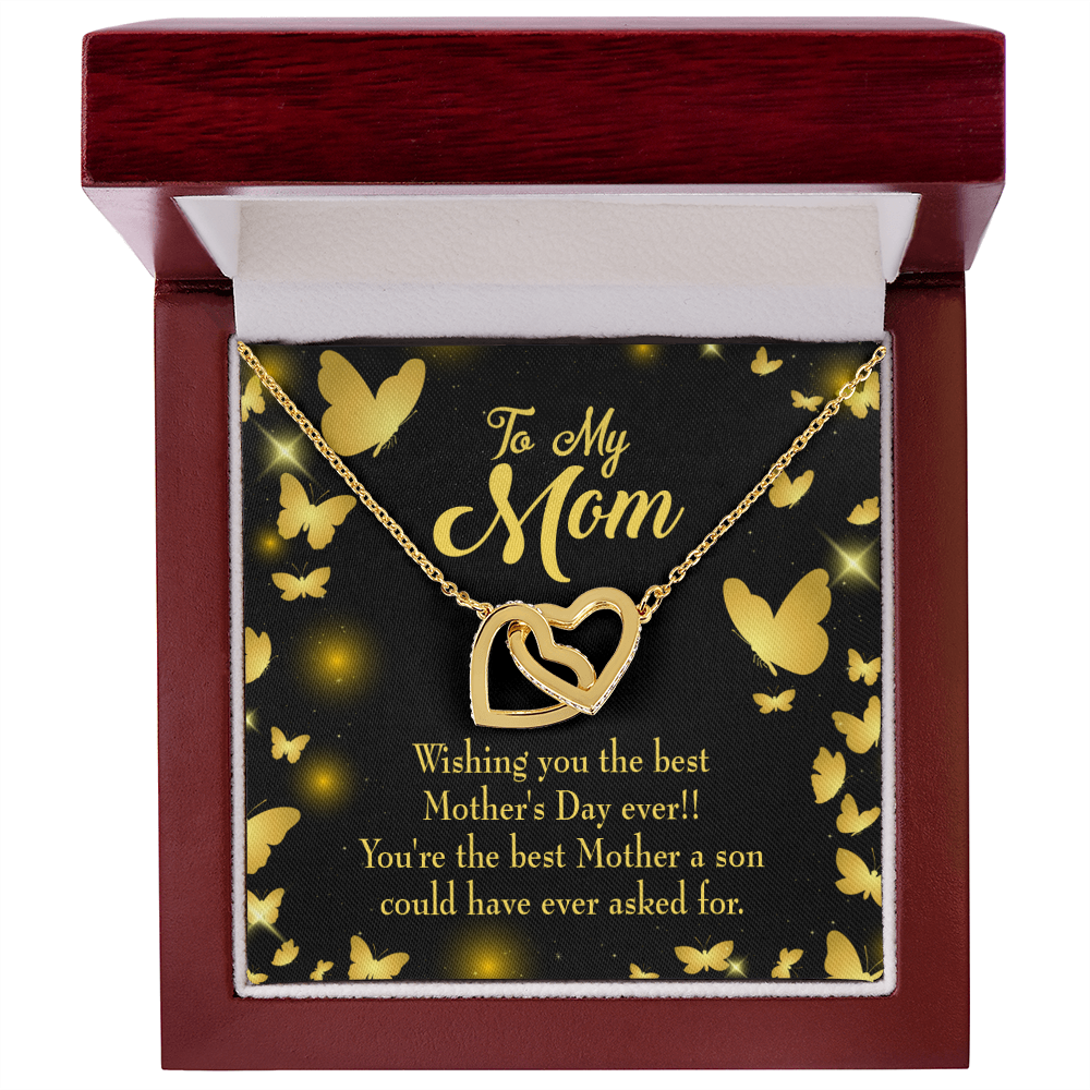 To Mom Best Mother a Son Inseparable Necklace-Express Your Love Gifts