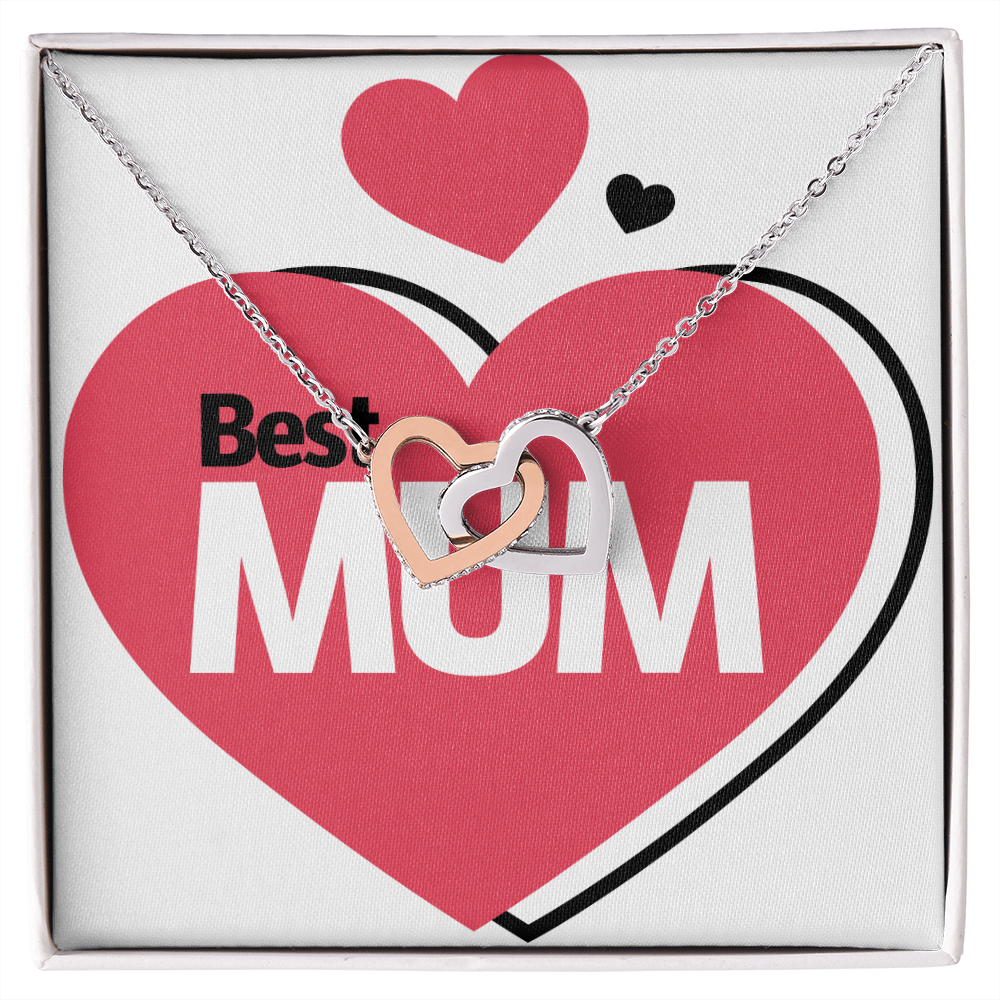 To Mom Best Mum Heart Inseparable Necklace-Express Your Love Gifts