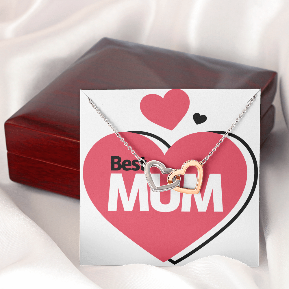 To Mom Best Mum Heart Inseparable Necklace-Express Your Love Gifts