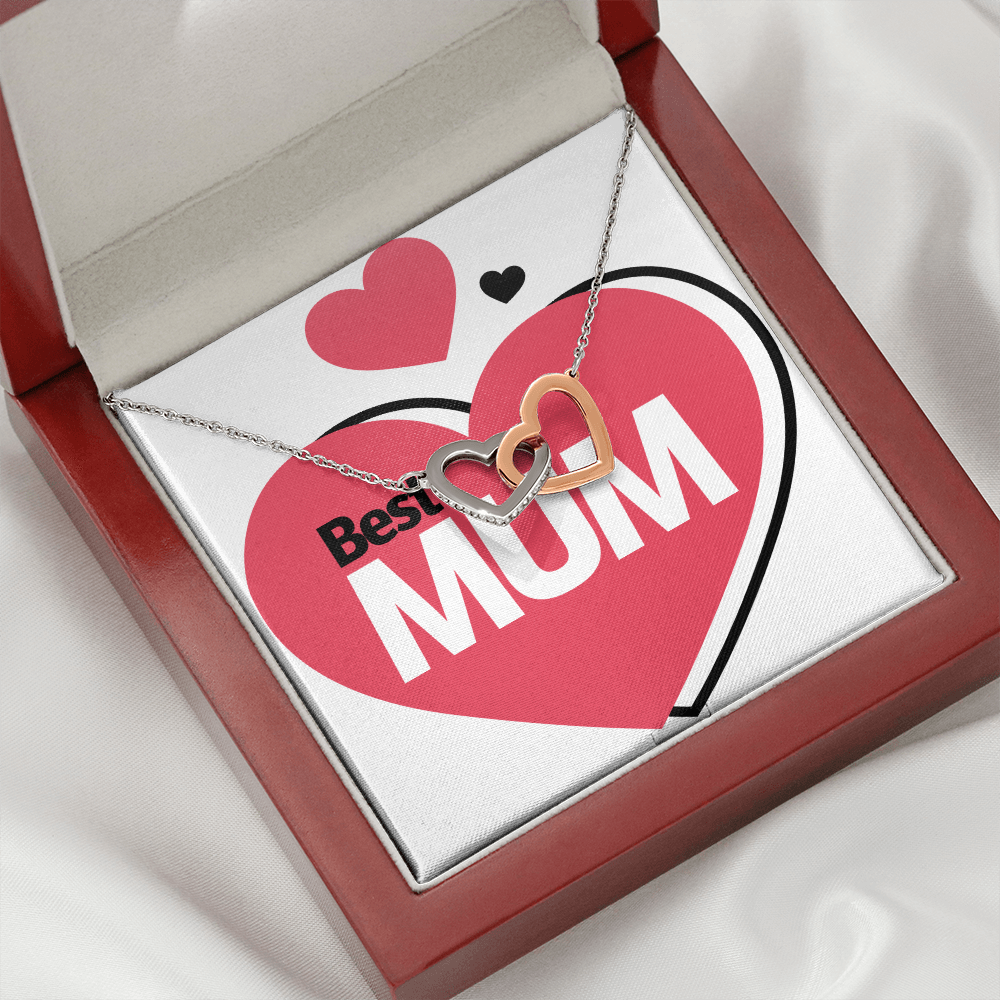 To Mom Best Mum Heart Inseparable Necklace-Express Your Love Gifts