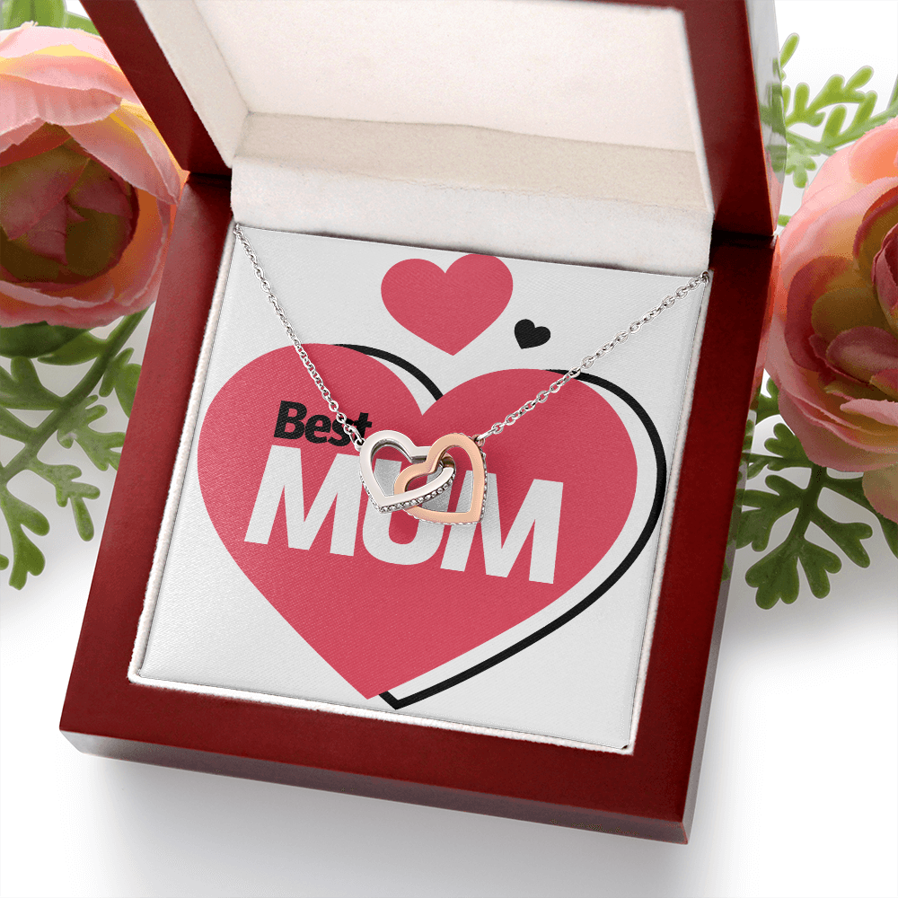 To Mom Best Mum Heart Inseparable Necklace-Express Your Love Gifts