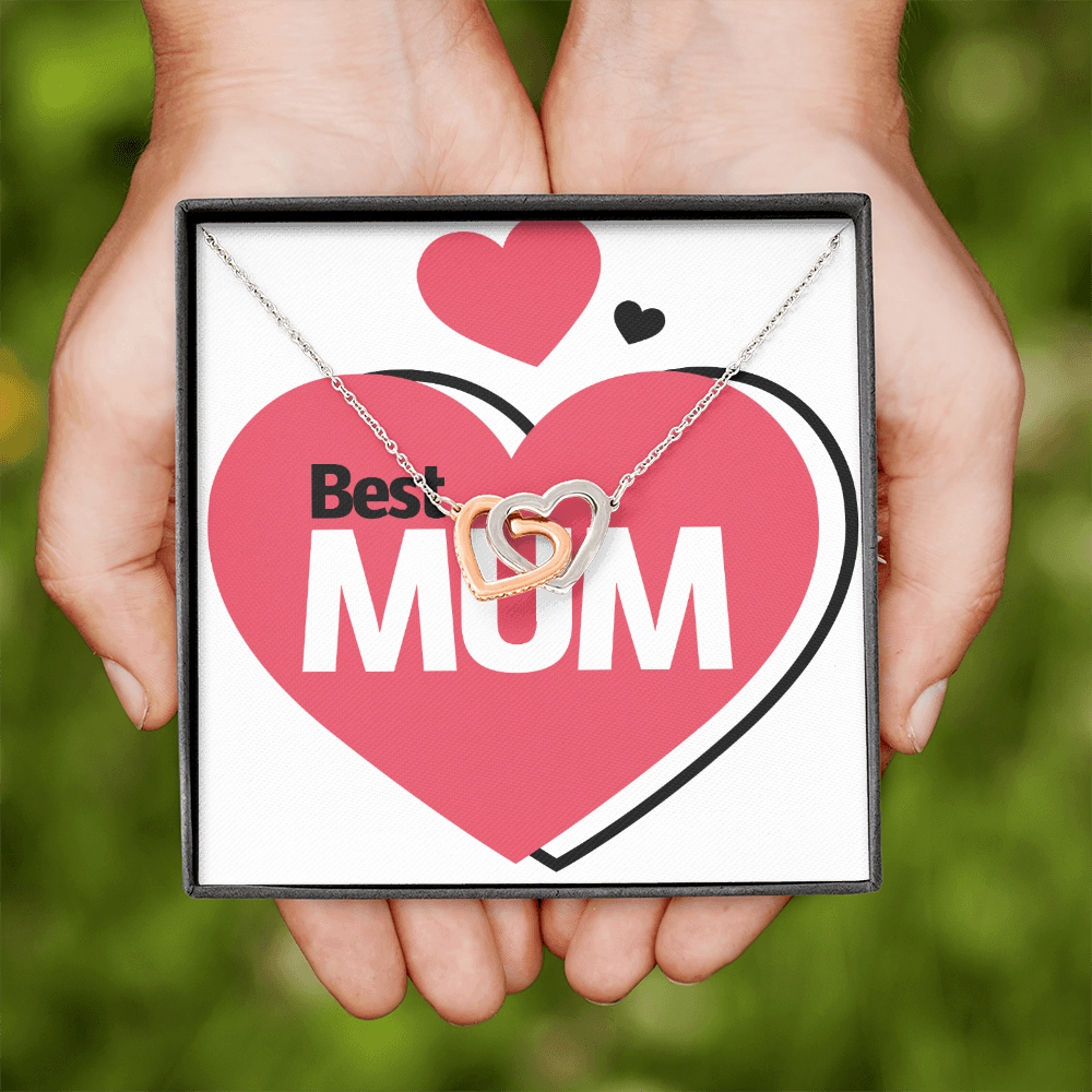 To Mom Best Mum Heart Inseparable Necklace-Express Your Love Gifts