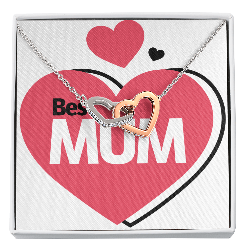 To Mom Best Mum Heart Inseparable Necklace-Express Your Love Gifts