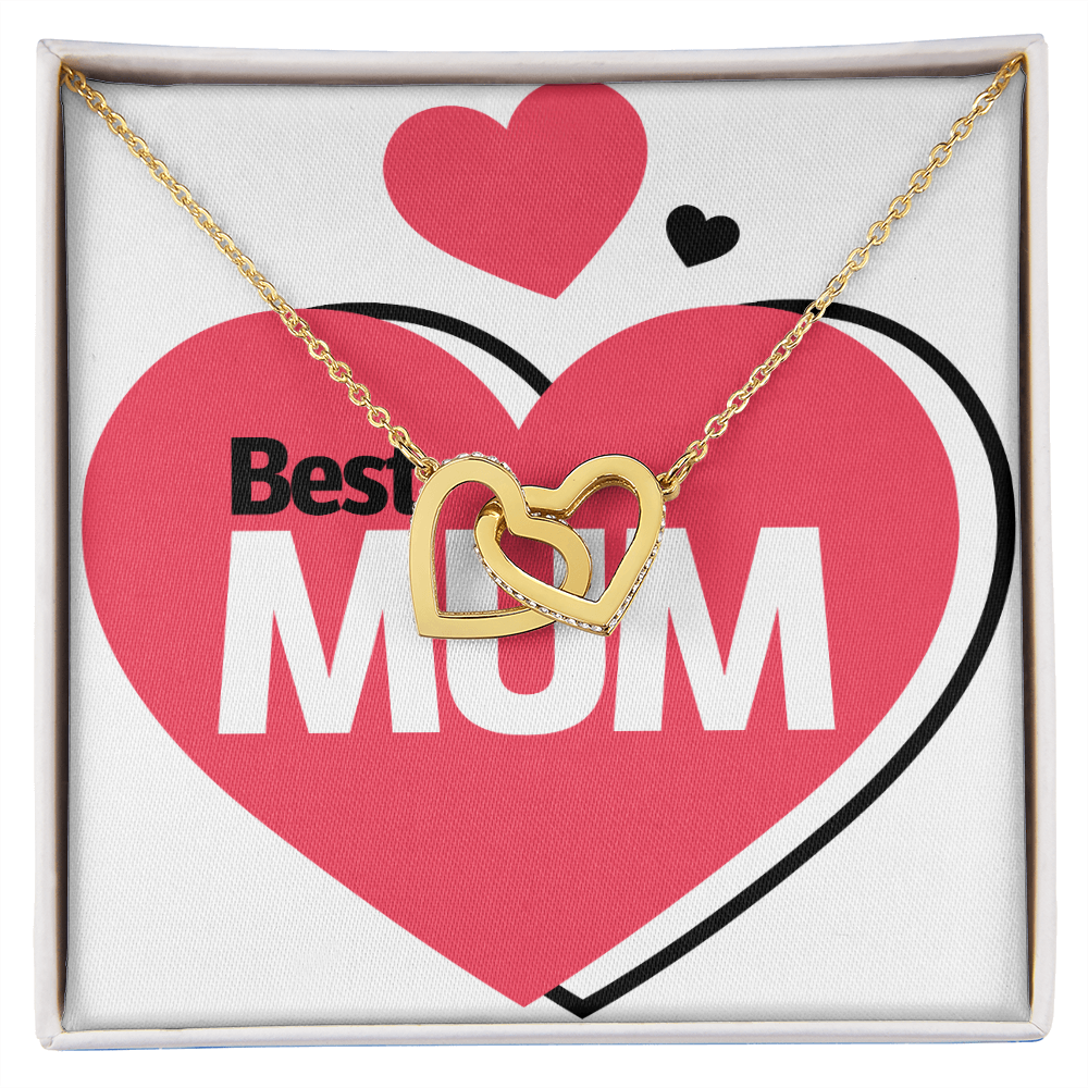 To Mom Best Mum Heart Inseparable Necklace-Express Your Love Gifts