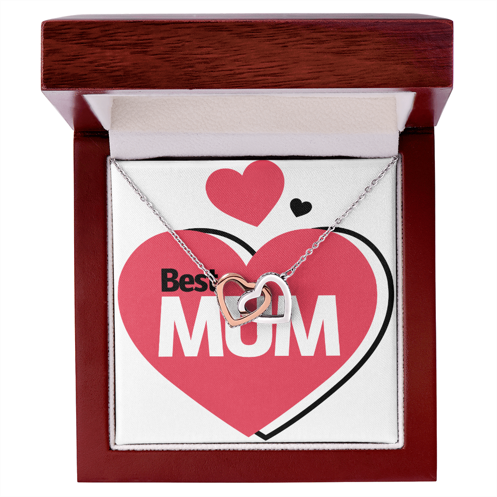 To Mom Best Mum Heart Inseparable Necklace-Express Your Love Gifts