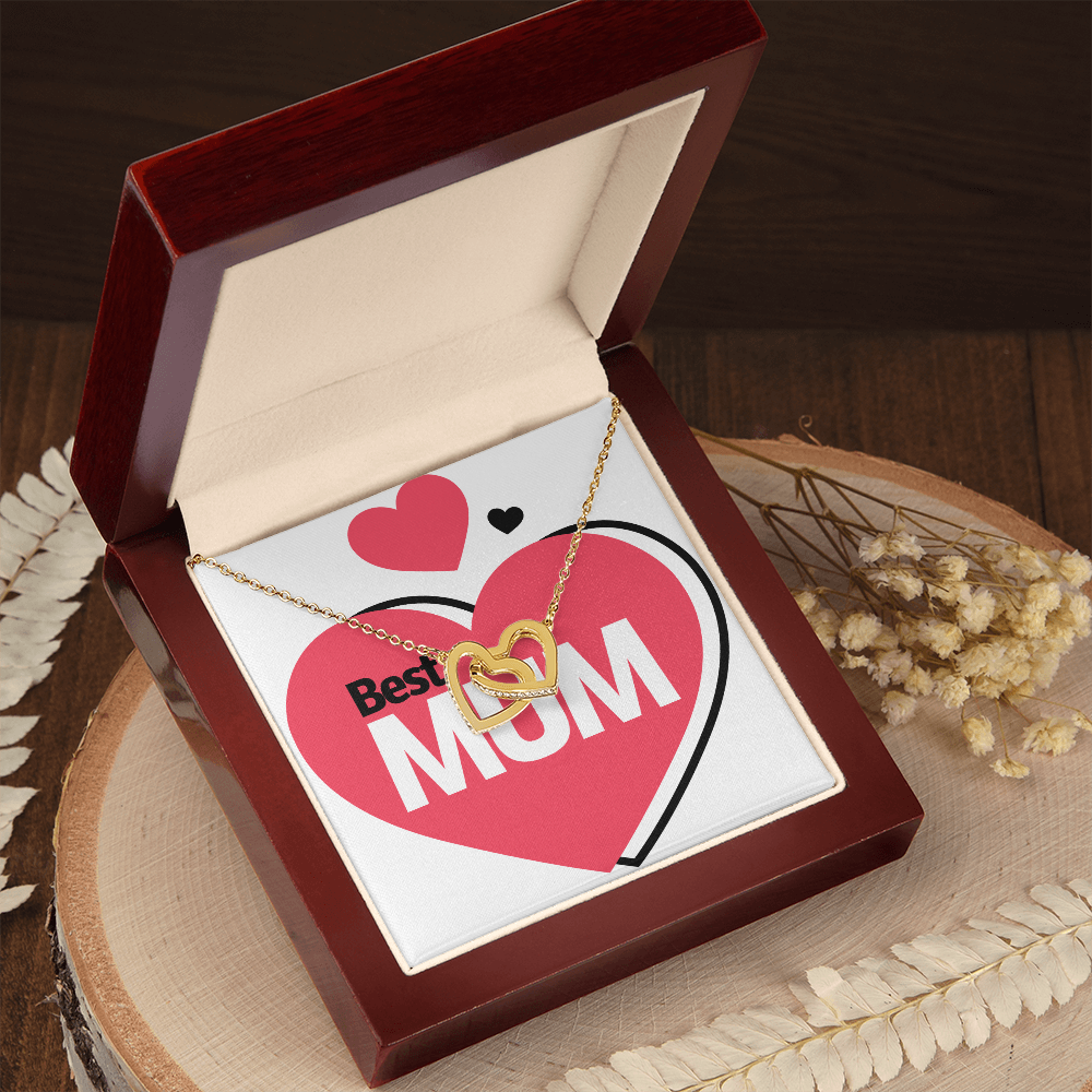 To Mom Best Mum Heart Inseparable Necklace-Express Your Love Gifts