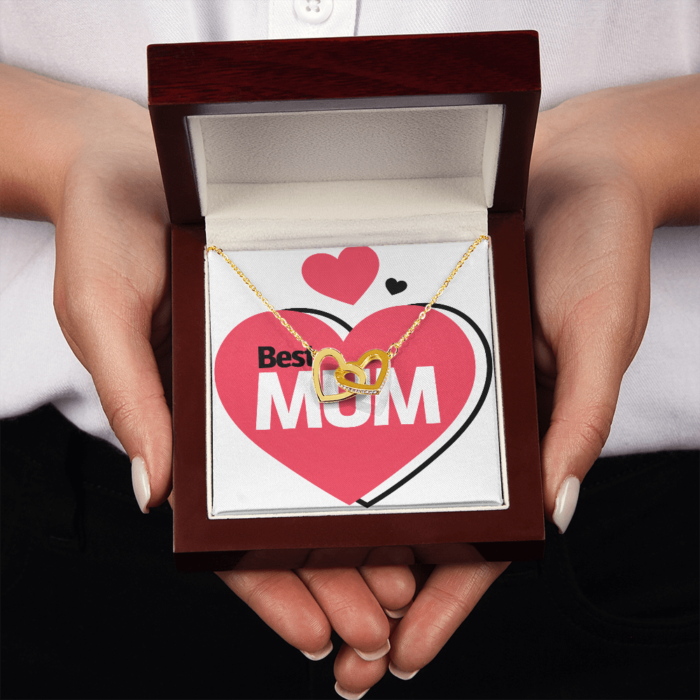 To Mom Best Mum Heart Inseparable Necklace-Express Your Love Gifts