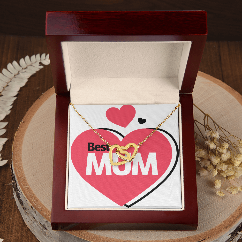 To Mom Best Mum Heart Inseparable Necklace-Express Your Love Gifts