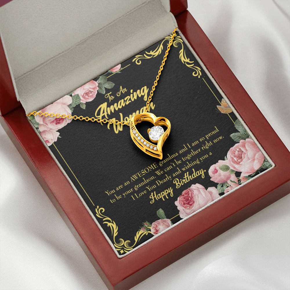 To Mom Birthday Message Awesome Grandma From Daughter Forever Necklace w Message Card-Express Your Love Gifts