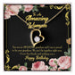 To Mom Birthday Message Awesome Grandma From Daughter Forever Necklace w Message Card-Express Your Love Gifts