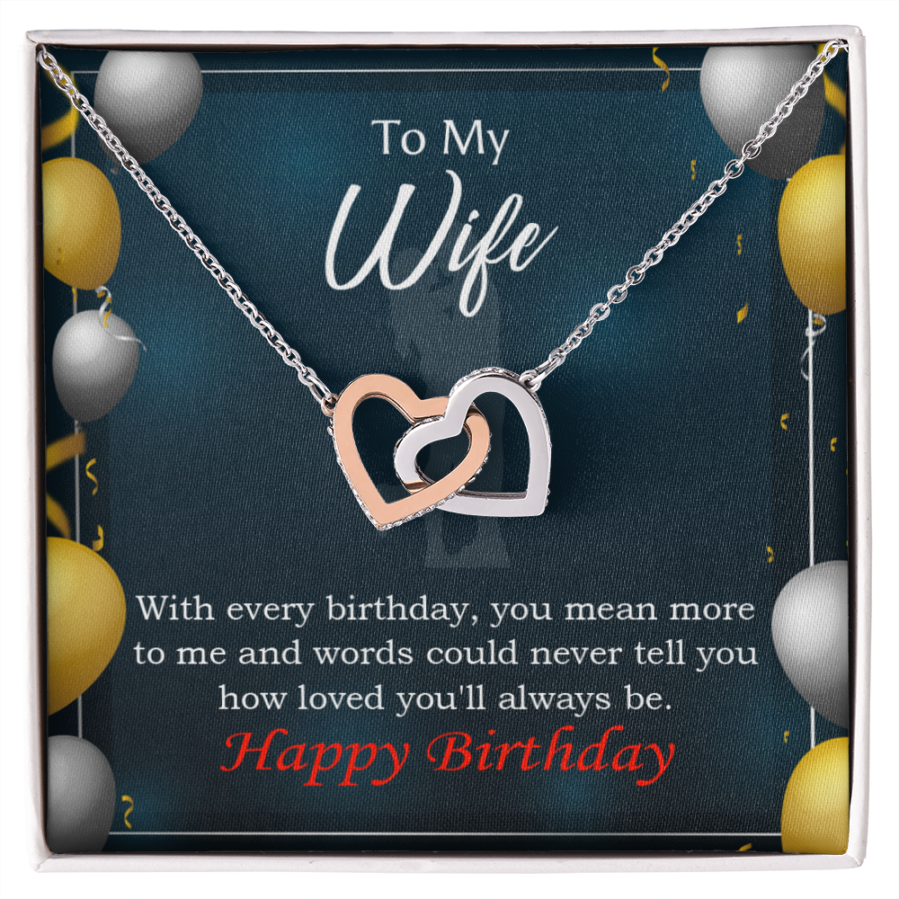 To Mom Birthday Message Every Birthday Inseparable Necklace-Express Your Love Gifts