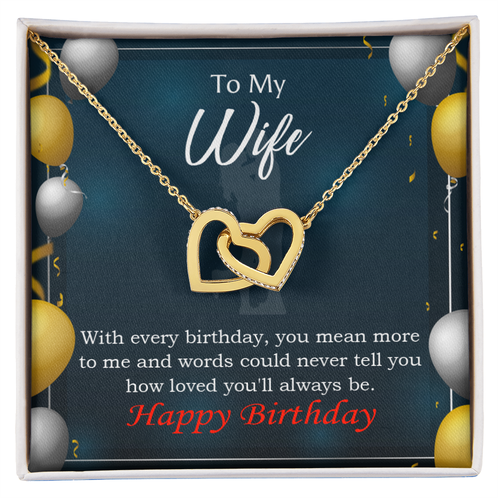 To Mom Birthday Message Every Birthday Inseparable Necklace-Express Your Love Gifts