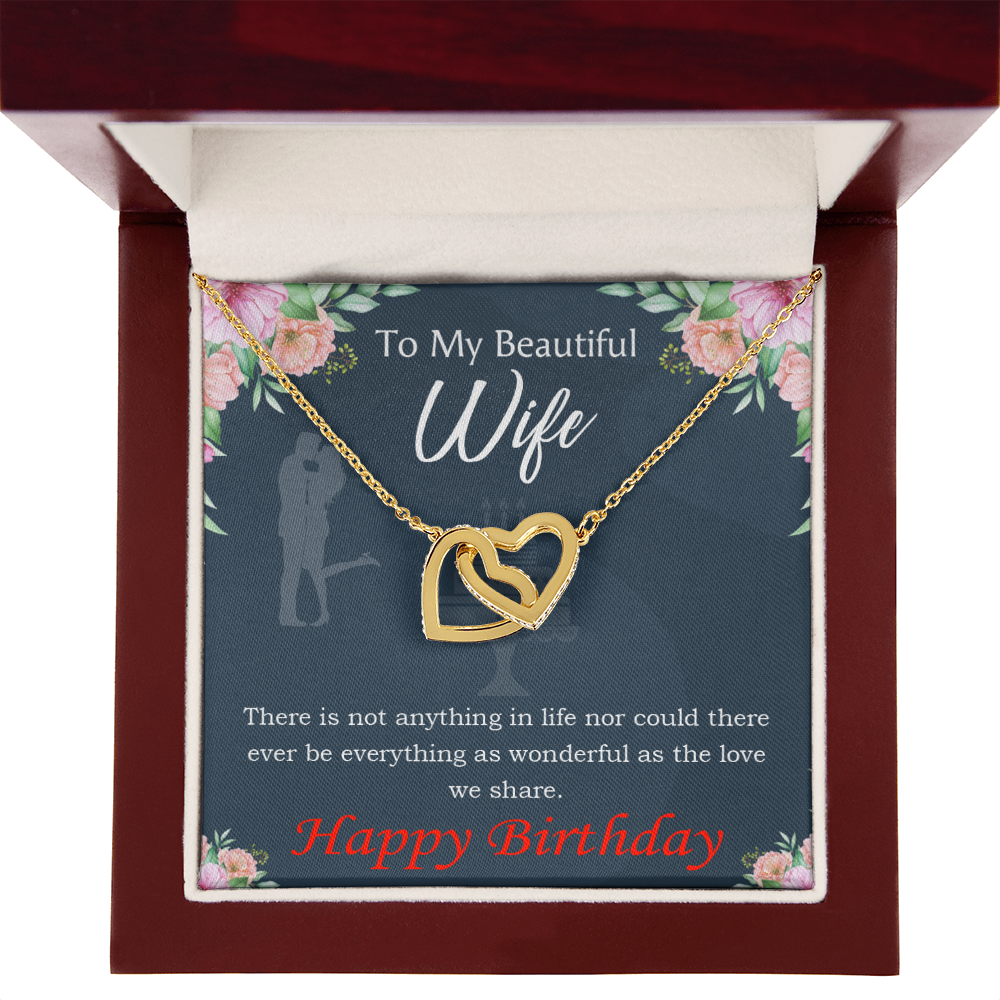 To Mom Birthday Message Everything is Wonderful Inseparable Necklace-Express Your Love Gifts