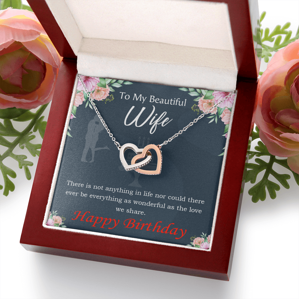 To Mom Birthday Message Everything is Wonderful Inseparable Necklace-Express Your Love Gifts