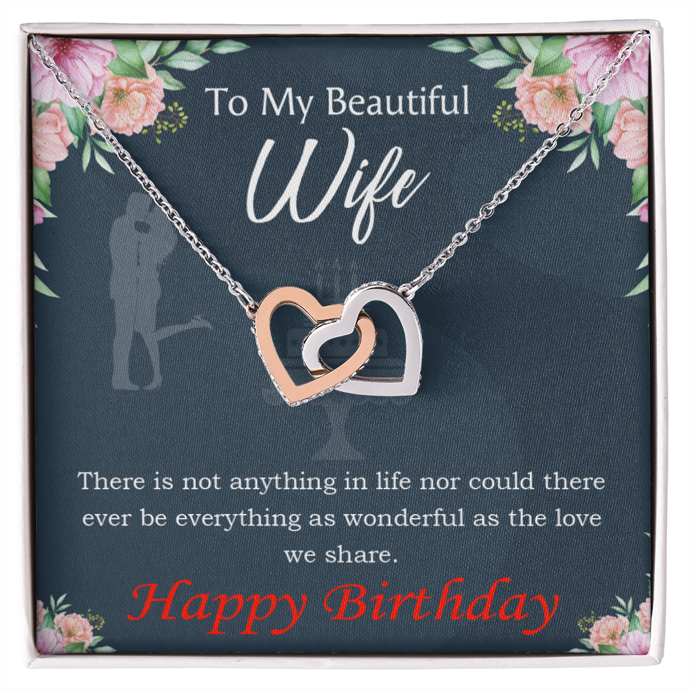 To Mom Birthday Message Everything is Wonderful Inseparable Necklace-Express Your Love Gifts