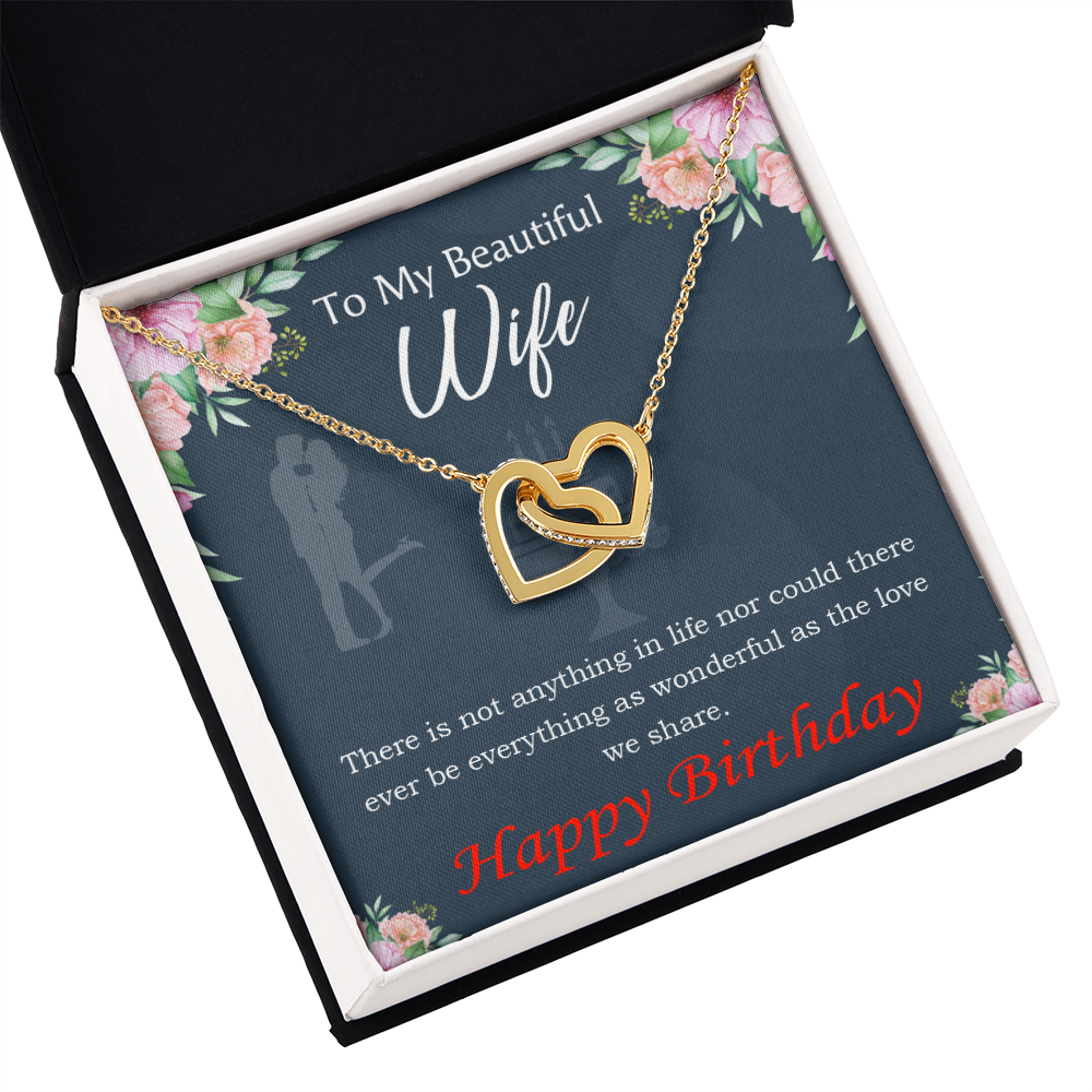 To Mom Birthday Message Everything is Wonderful Inseparable Necklace-Express Your Love Gifts