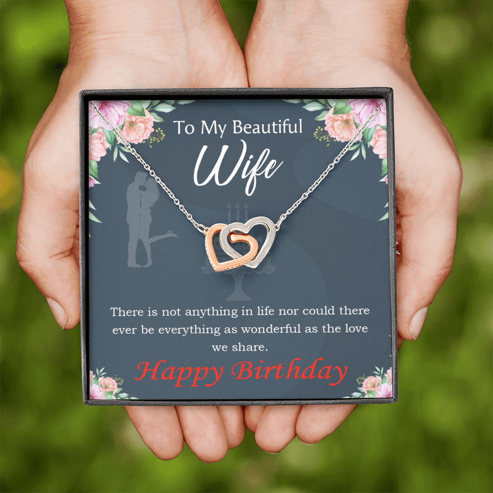 To Mom Birthday Message Everything is Wonderful Inseparable Necklace-Express Your Love Gifts