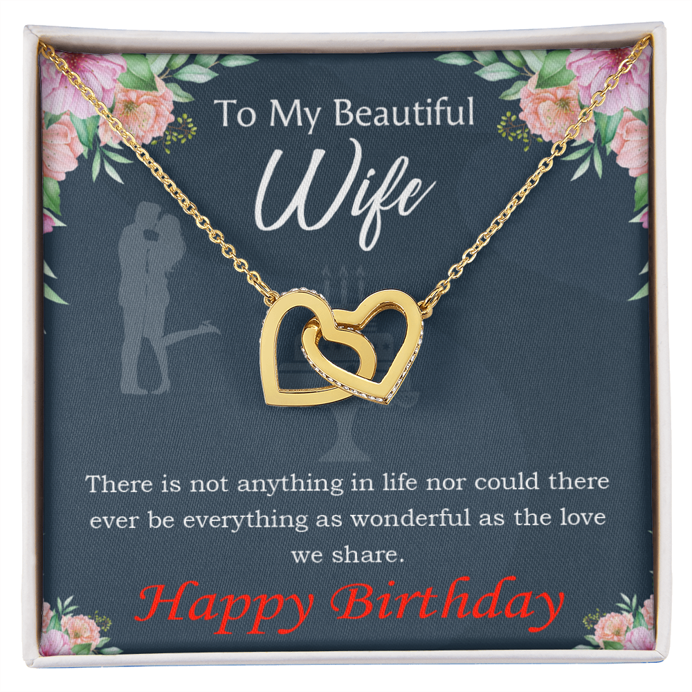 To Mom Birthday Message Everything is Wonderful Inseparable Necklace-Express Your Love Gifts