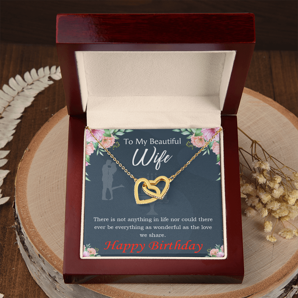 To Mom Birthday Message Everything is Wonderful Inseparable Necklace-Express Your Love Gifts