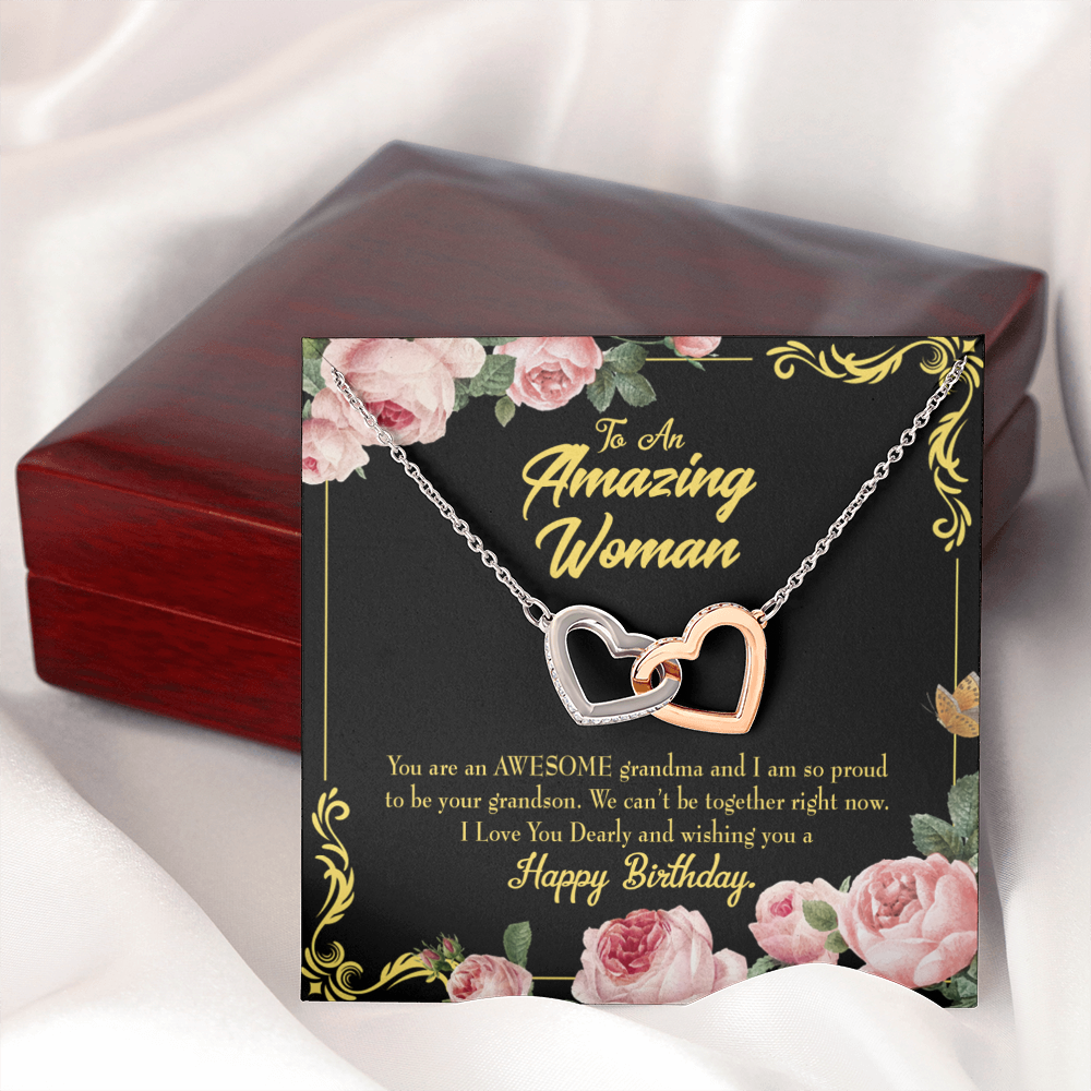 To Mom Birthday Message Happy Birthday Mom From Daughter Inseparable Necklace-Express Your Love Gifts