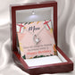 To Mom Birthday Message Home is Mom Forever Necklace w Message Card-Express Your Love Gifts