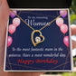 To Mom Birthday Message Most Fantastic Mom Forever Necklace w Message Card-Express Your Love Gifts