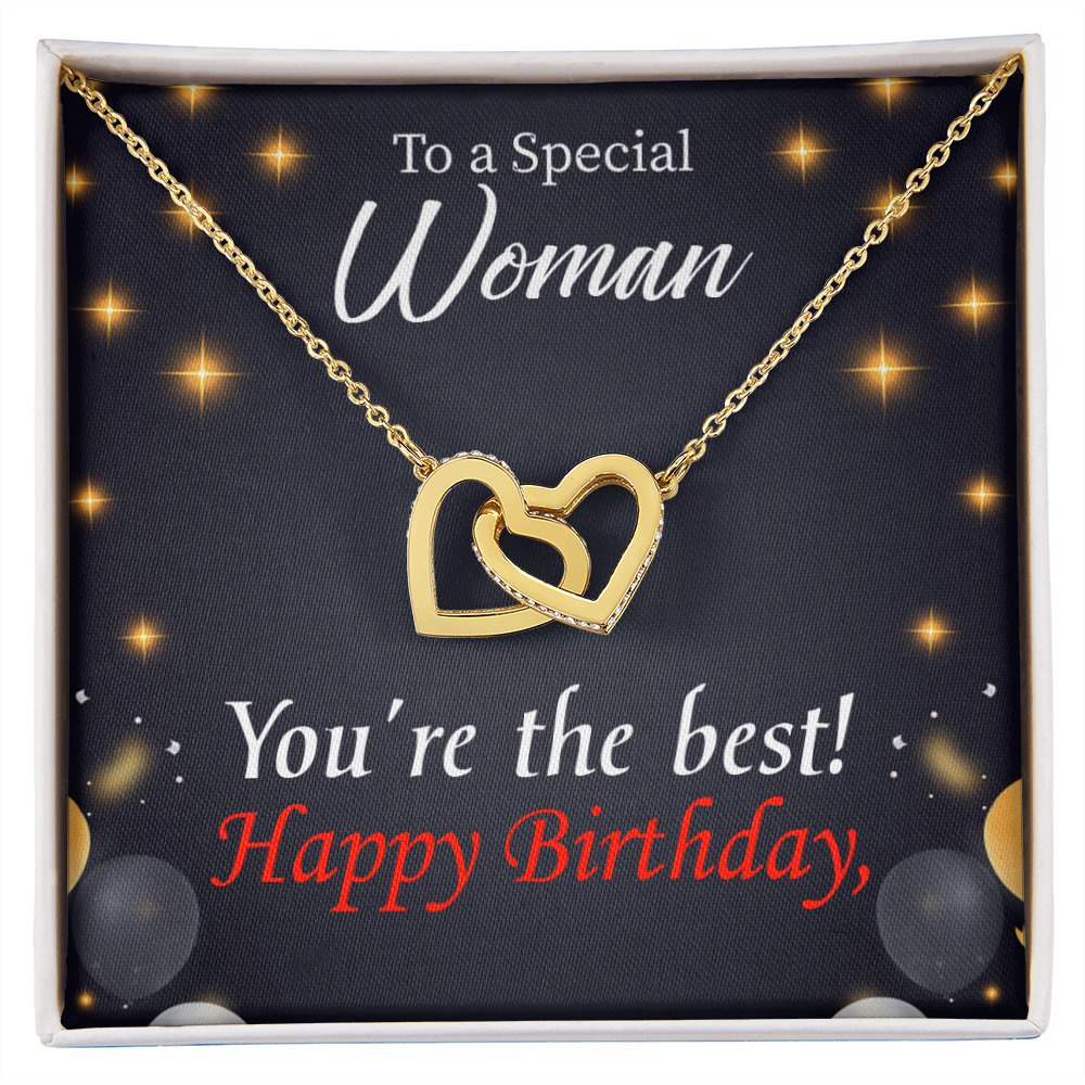 To Mom Birthday Message The Best Mom Inseparable Necklace-Express Your Love Gifts
