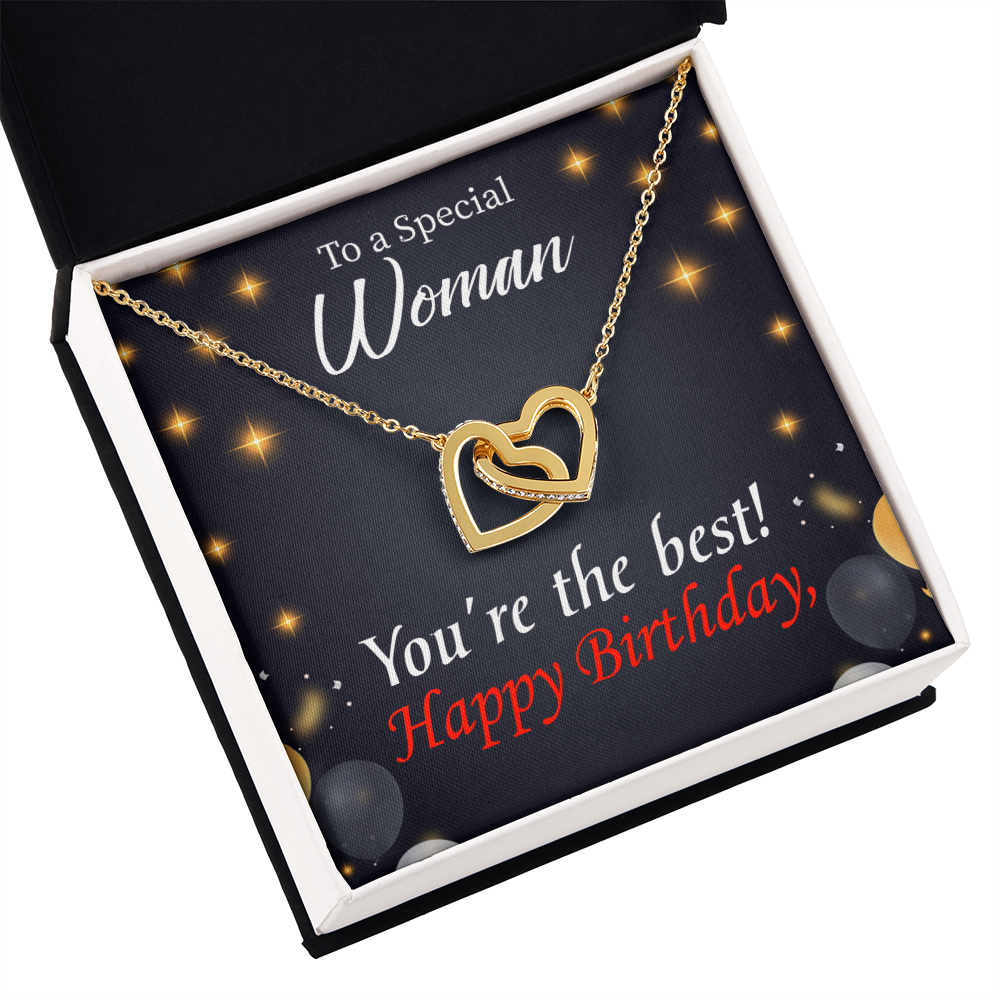To Mom Birthday Message The Best Mom Inseparable Necklace-Express Your Love Gifts